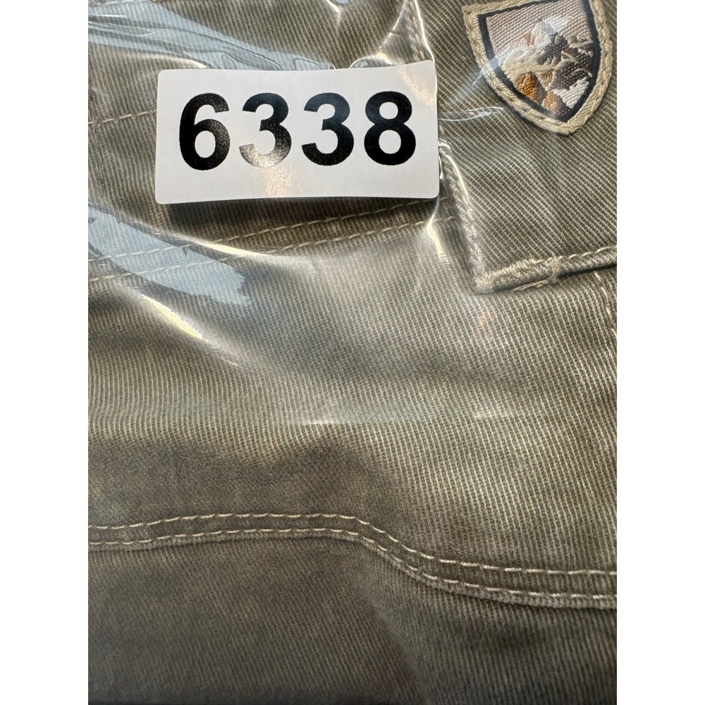 Kuhl Rydr Pants Mens 35x30 Olive Green Cotton Vintage Patina Dye Straight Leg - Picture 7 of 7